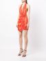 Michelle Mason Zijden mini-jurk Oranje - Thumbnail 3
