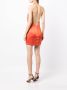 Michelle Mason Zijden mini-jurk Oranje - Thumbnail 4