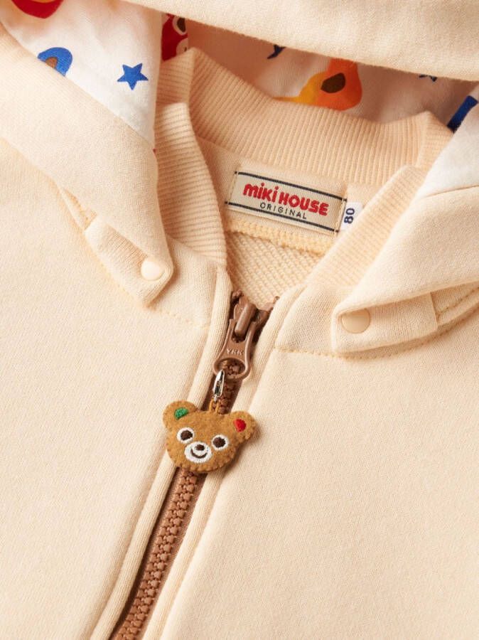 Miki House Jack met capuchon Beige