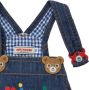 Miki House Overall met geborduurde teddybeer Blauw - Thumbnail 4