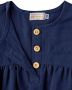 Miki House Jurk met geborduurd logo Blauw - Thumbnail 4