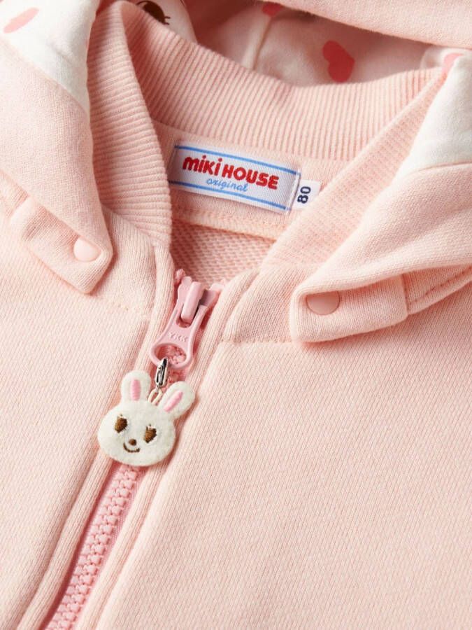 Miki House Jack met capuchon Roze