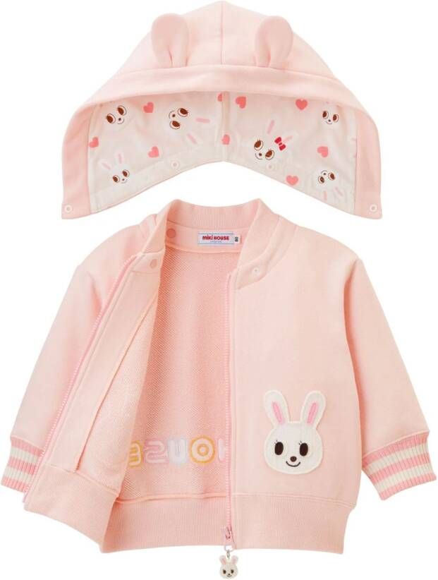 Miki House Jack met capuchon Roze