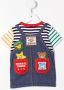 Miki House T-shirt met tuinprint Blauw - Thumbnail 2