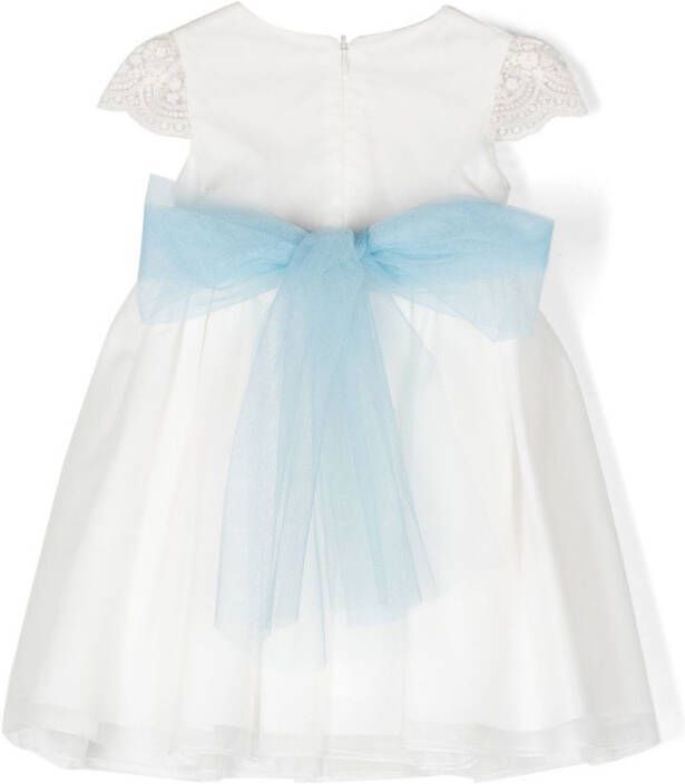Mimilù Maxi-jurk met bloemenprint Wit