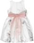 Mimilù Jurk met bloe print Wit - Thumbnail 2