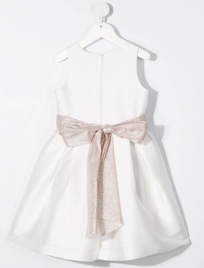 Mimilù Jurk met bloemdetail Wit