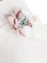 Mimilù Jurk met bloe patch Wit - Thumbnail 3