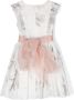 Mimilù Jurk met bloe print Wit - Thumbnail 2