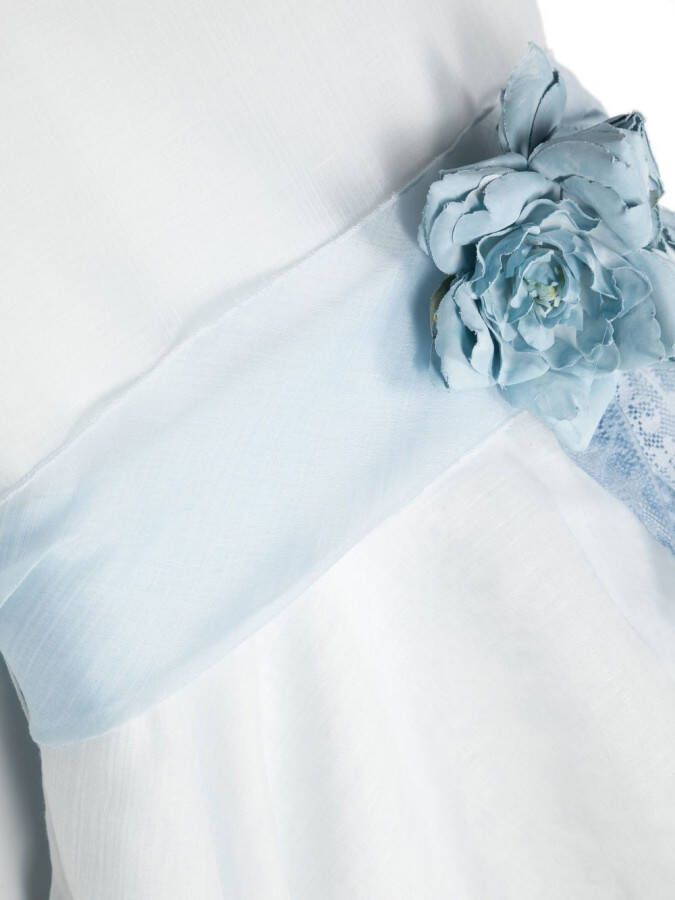 Mimilù Jurk met bloemdetail Wit