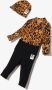 Mini Rodini Driedelige set met luipaardprint Oranje - Thumbnail 2