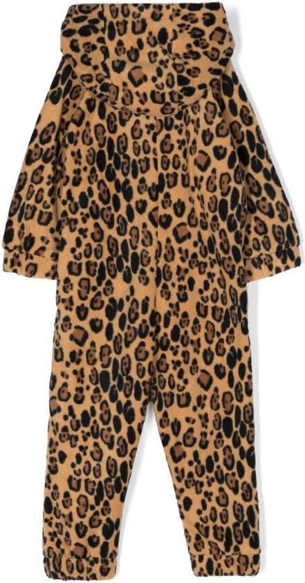 Mini Rodini Fleece romper Bruin