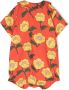 Mini Rodini Romper met bloe print Oranje - Thumbnail 2