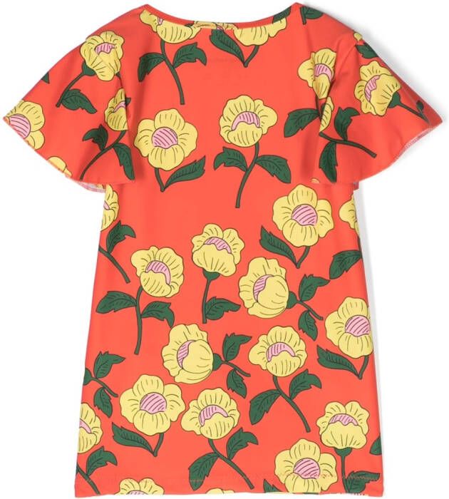 Mini Rodini T-shirt met bloemenprint Rood