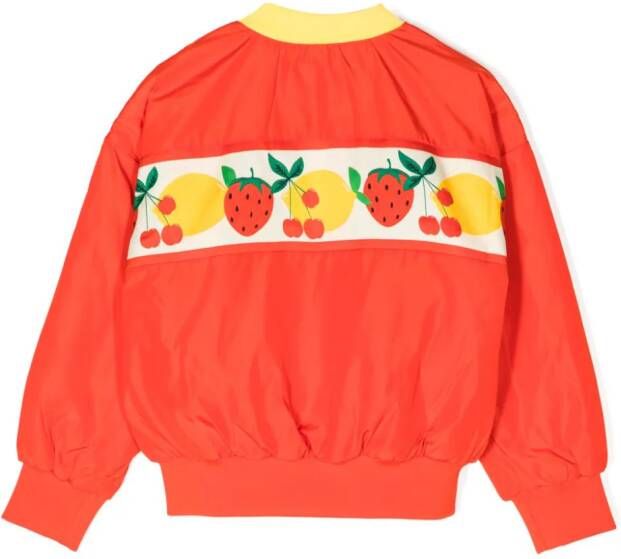 Mini Rodini Bomberjack met print Rood