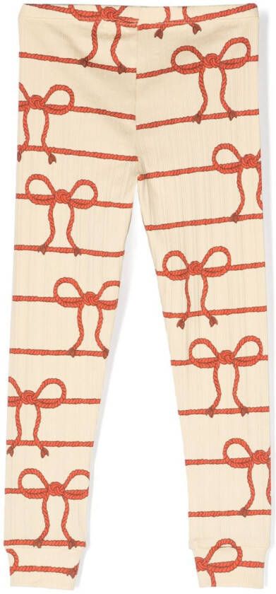 Mini Rodini Gestreepte legging Geel