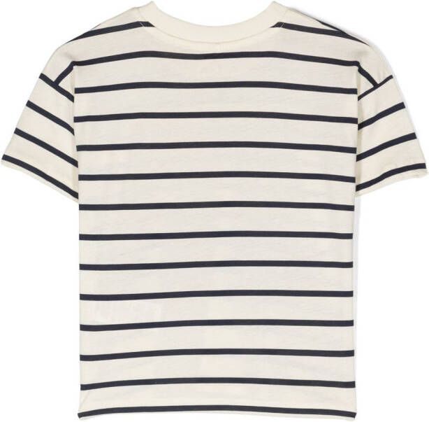 Mini Rodini Gestreepte T-shirtjurk Blauw