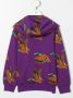 Mini Rodini Hoodie met rits Paars - Thumbnail 2