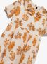 Mini Rodini Jurk met bloe print Beige - Thumbnail 3