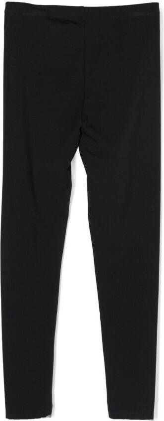 Mini Rodini Legging met logopatch Zwart