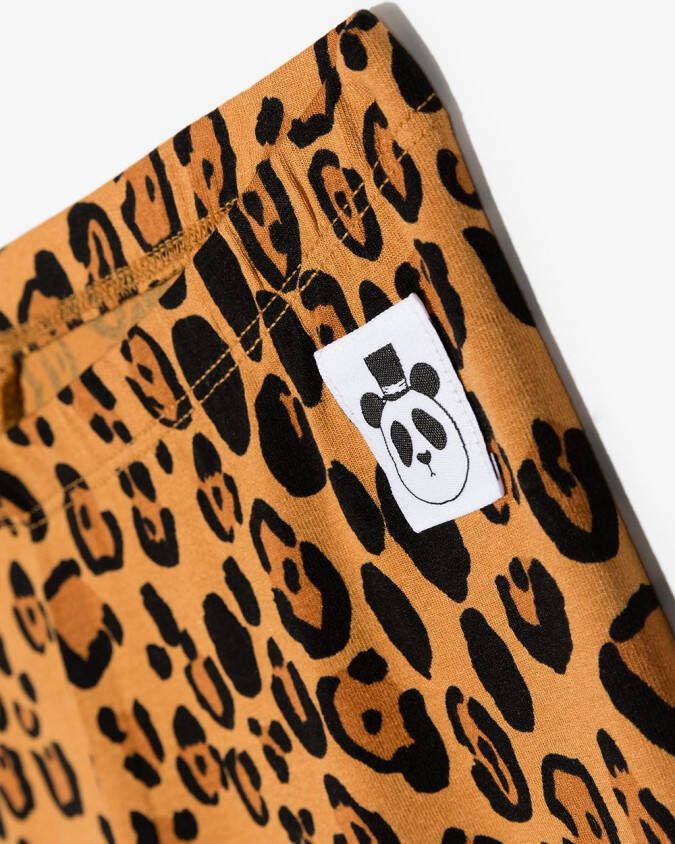Mini Rodini Legging met luipaardprint Bruin
