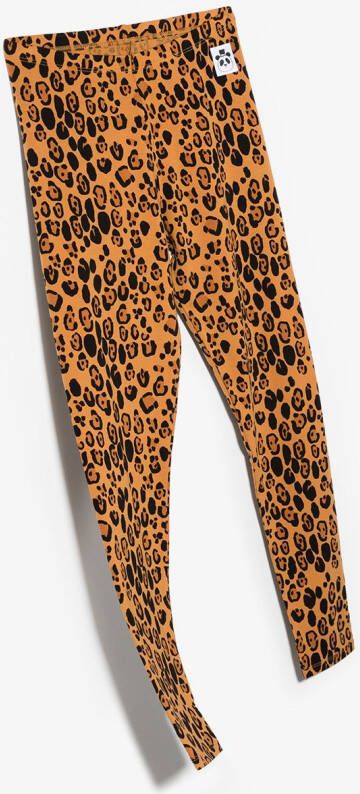 Mini Rodini Legging met luipaardprint Bruin
