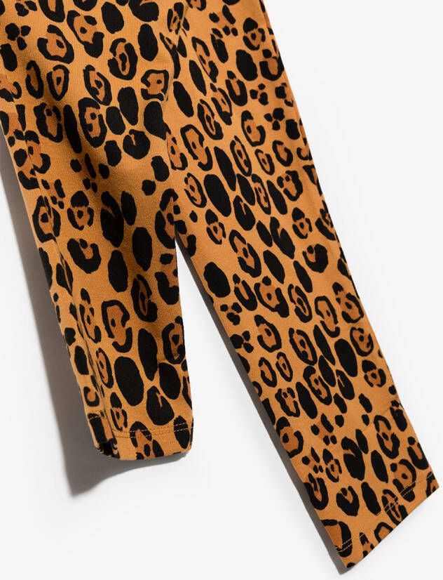 Mini Rodini Legging met luipaardprint Bruin