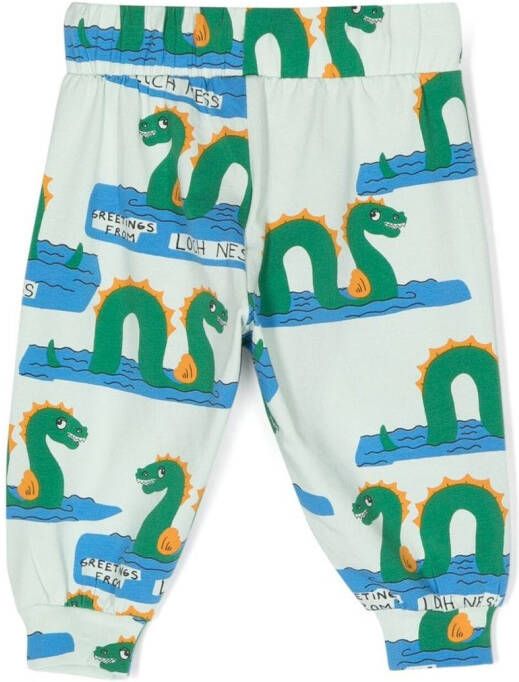 Mini Rodini Trainingsbroek met print Groen