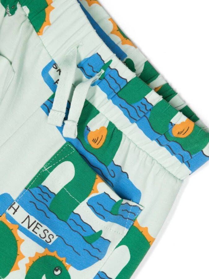 Mini Rodini Trainingsbroek met print Groen