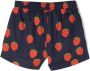 Mini Rodini Shorts met aardbeienprint Blauw - Thumbnail 2