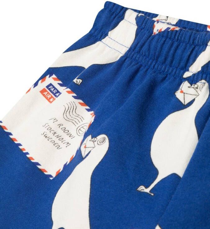 Mini Rodini Shorts met grafische print Blauw