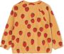 Mini Rodini Sweater met aardbeiprint Beige - Thumbnail 2