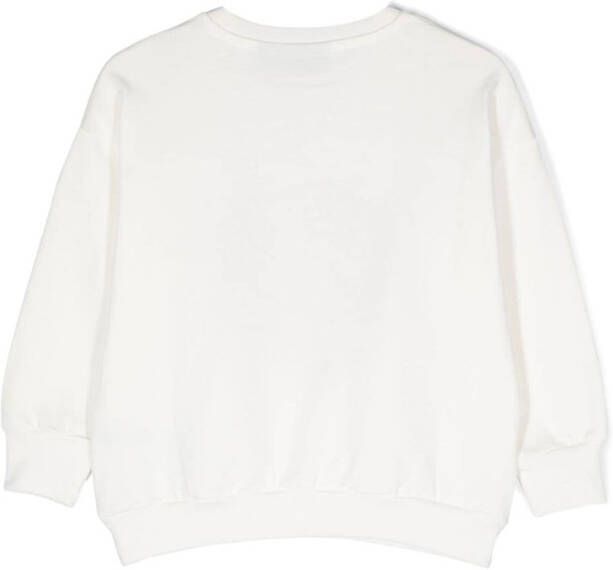 Mini Rodini Sweater met borduurwerk Wit