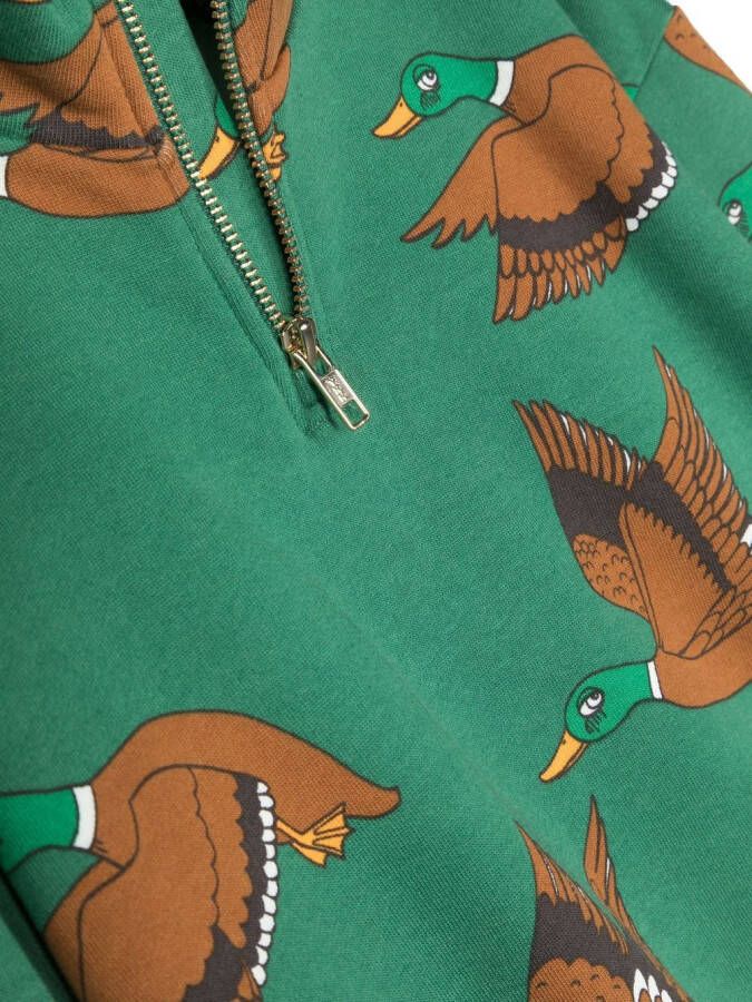 Mini Rodini Sweater met grafische print Groen