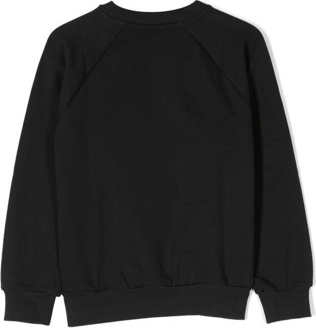 Mini Rodini Sweater met logopatch Zwart