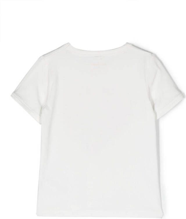 Mini Rodini T-shirt met hartprint Wit