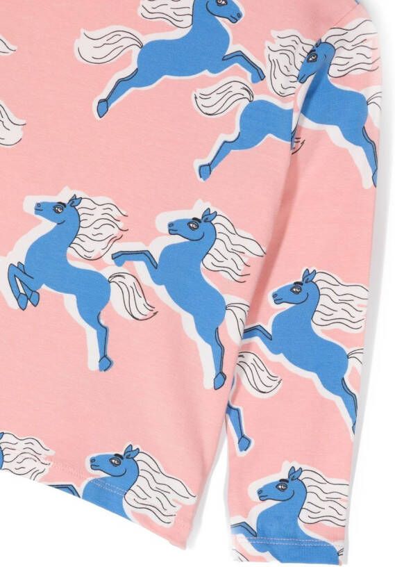 Mini Rodini T-shirt met lange mouwen Roze