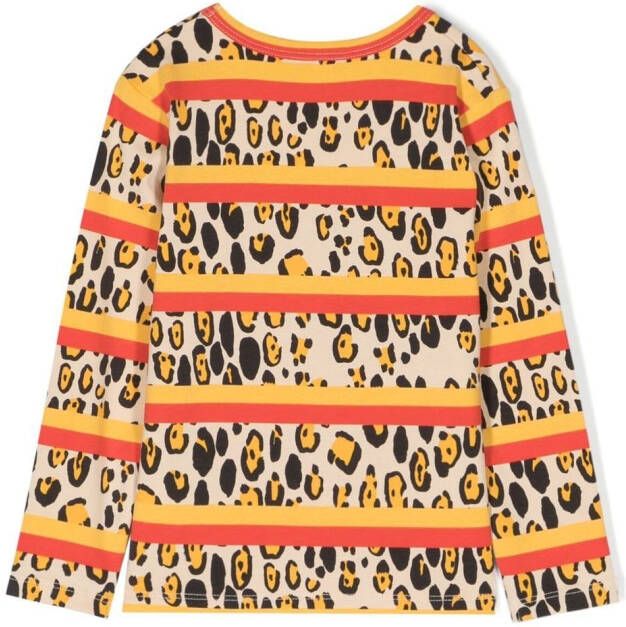 Mini Rodini Top met luipaardprint Beige