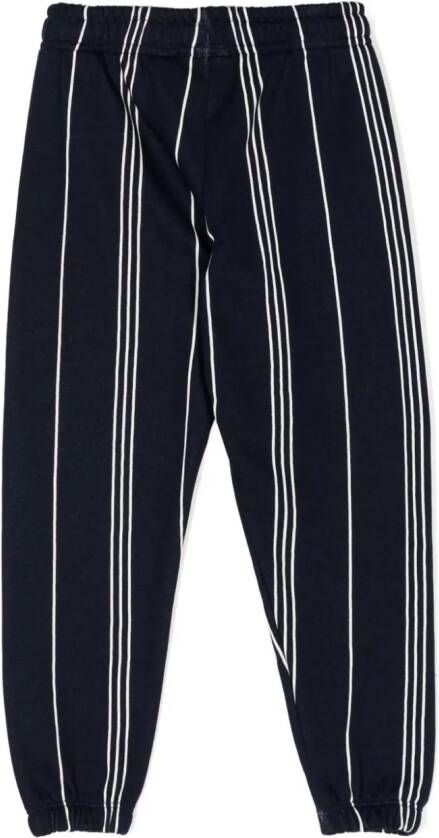 Mini Rodini Trainingsbroek met geborduurd logo Blauw