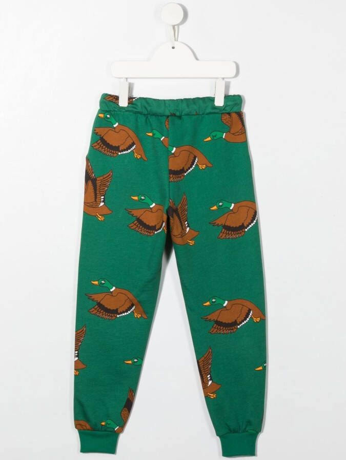 Mini Rodini Trainingsbroek met print Groen
