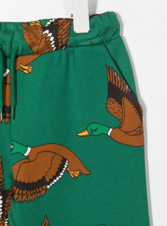 Mini Rodini Trainingsbroek met print Groen
