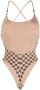MISBHV Badpak met monogramprint Beige - Thumbnail 2