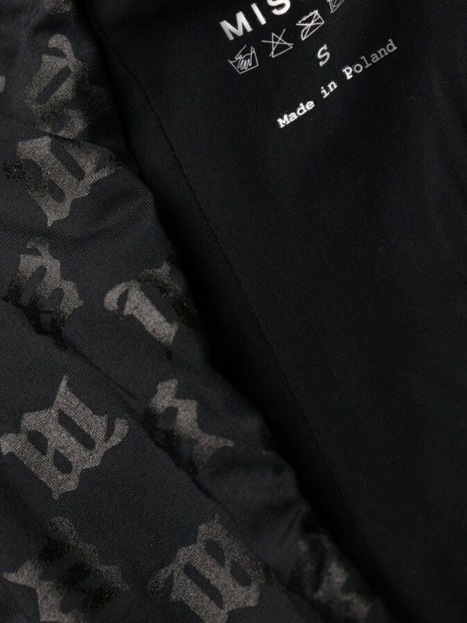MISBHV Bikinislip met monogram patroon Zwart