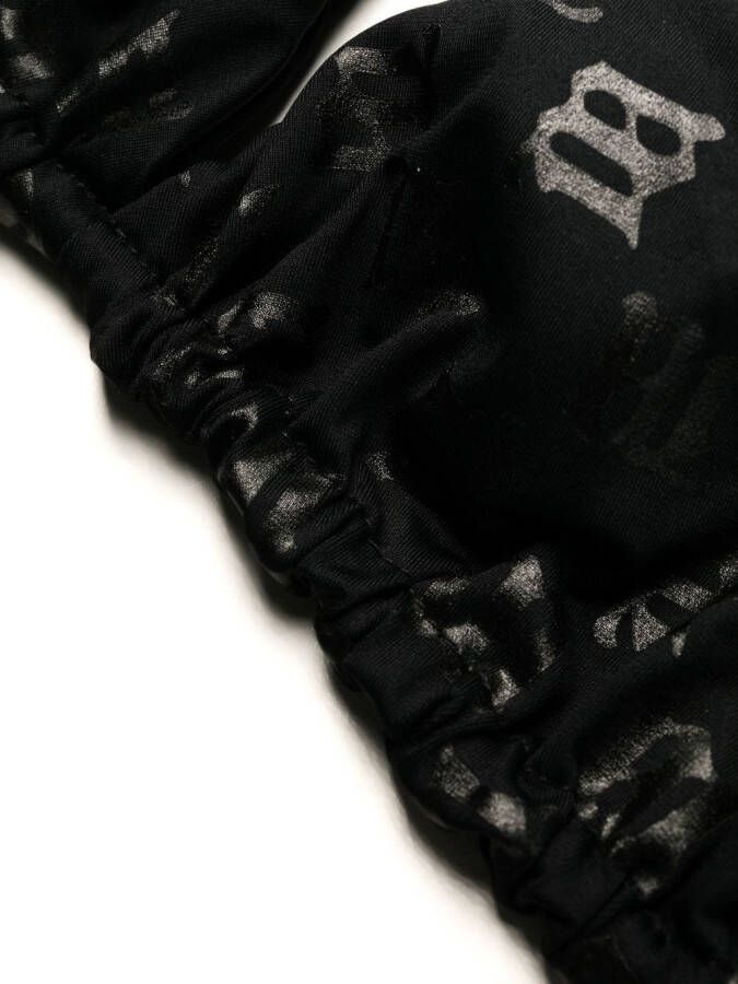 MISBHV Bikinitop met monogramprint Zwart