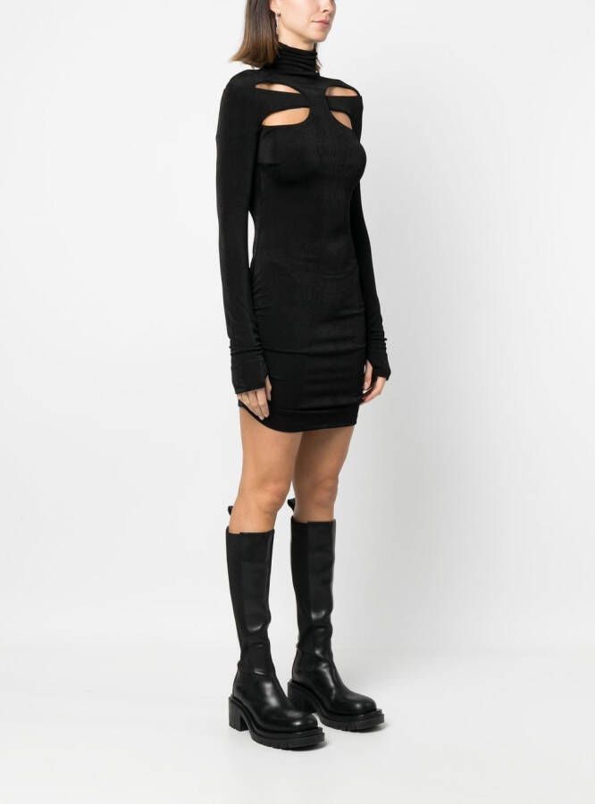 MISBHV Mini-jurk met uitgesneden detail Zwart