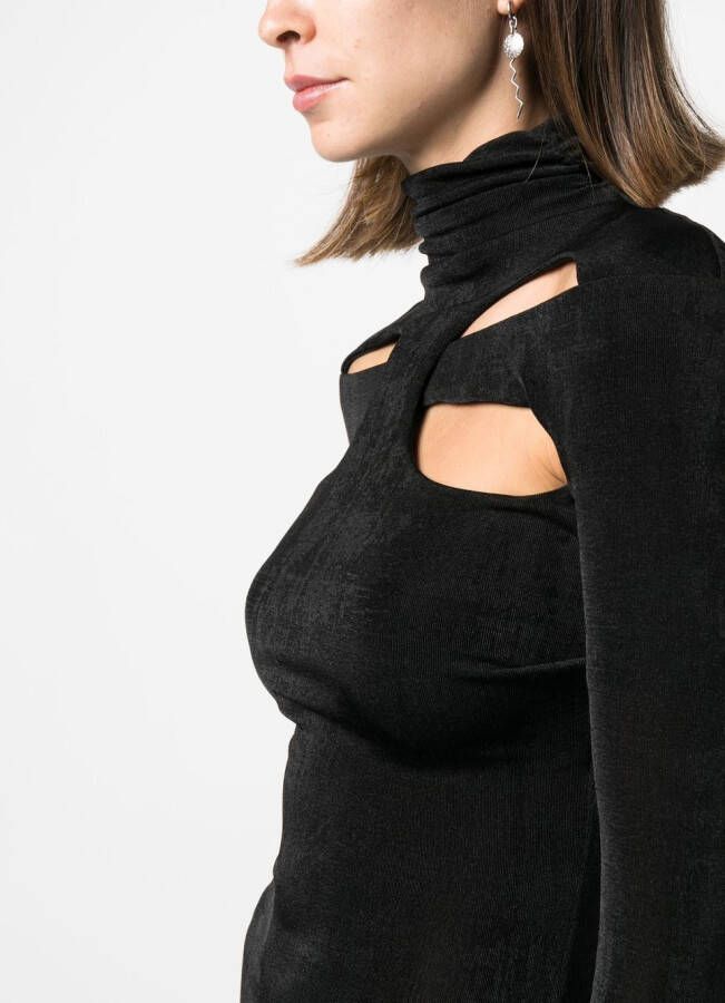 MISBHV Mini-jurk met uitgesneden detail Zwart