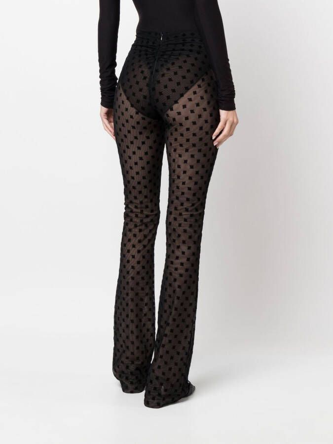 MISBHV Doorzichtige broek Zwart