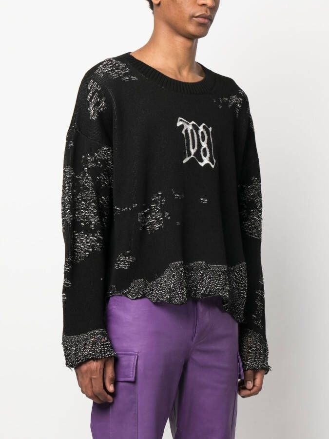 MISBHV Intarsia trui Zwart