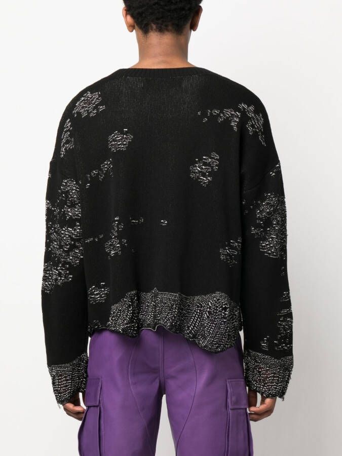 MISBHV Intarsia trui Zwart