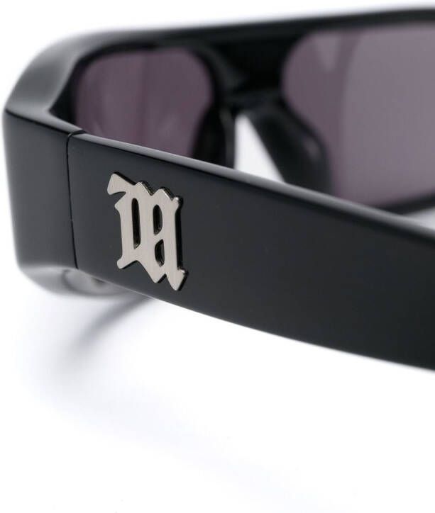 MISBHV Zonnebril met logoplakkaat Zwart